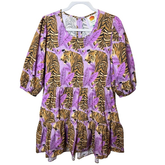 FARM Rio Tiger Leaves Mini Dress - Picture 4 of 13